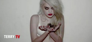 Sky Ferreira Red Lips Video Still