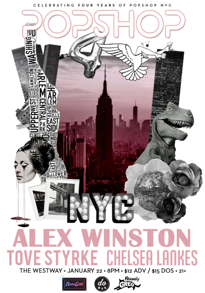 Check out Alex Winston January 22nd in NYC at PopShop NYC!