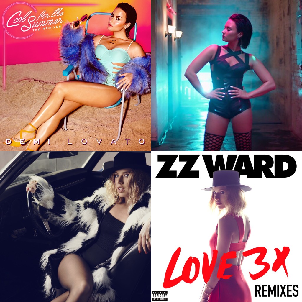 Enter to win remix CDs from Demi Lovato and ZZ Ward! I'm giving away 4 copies of both Demi's "Cool For The Summer" and "Love 3X" by ZZ Ward.