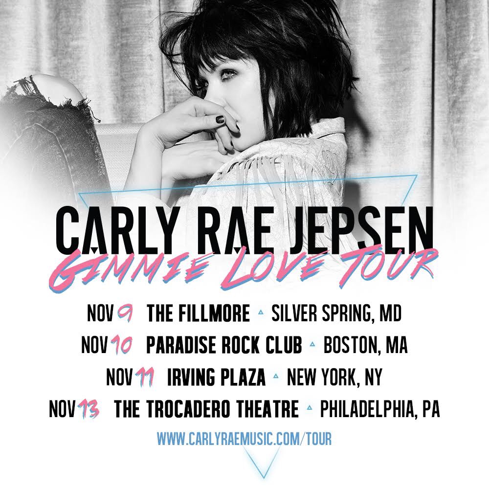 Carly Rae Jepsen 'Gimmie Love Tour' Poster